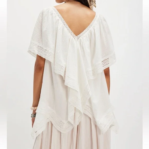 Free People White Lace Blouse - Picture 2 of 11